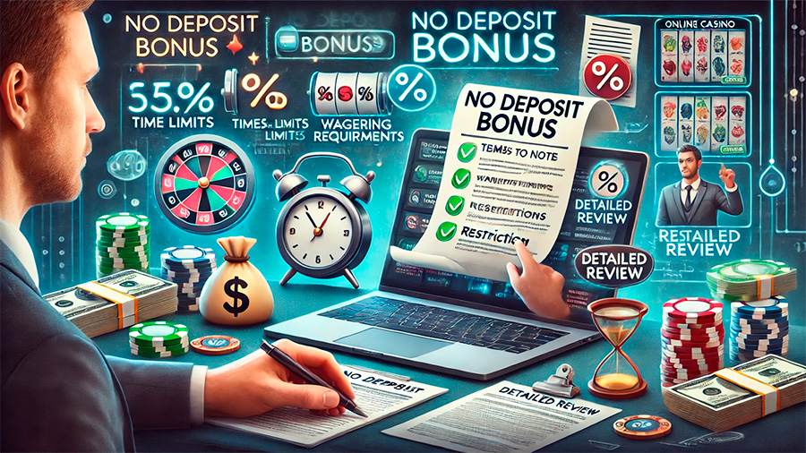 Points to note about online casino no deposit bonuses